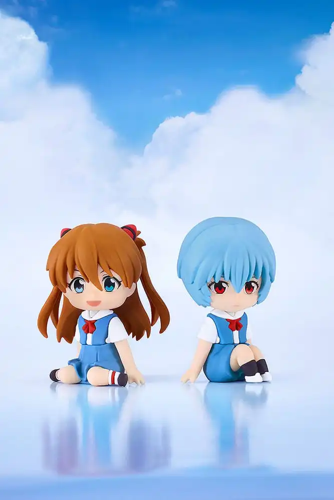 Rebuild of Evangelion Rubber Mascot Nendroid Plus Mini Figure Rei Ayanami 8 cm